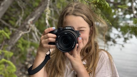 A pre-teen with the Sony RX10 V