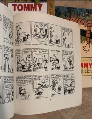 Tegneserier for voksne: En side med serieruter fra Tommy og Tigern