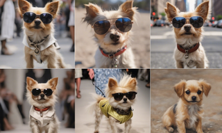 AI generated images of dogs using SDXL Turbo