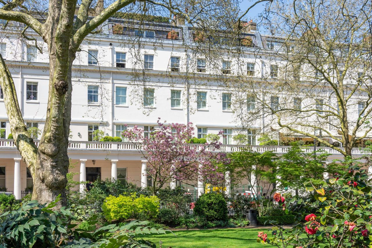 Spring in Eaton Square is a delight.