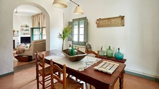 Dining Room interior with antique furniture