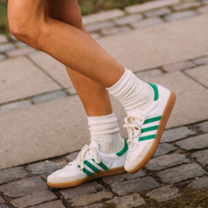 Woman wearing adidas Sambas