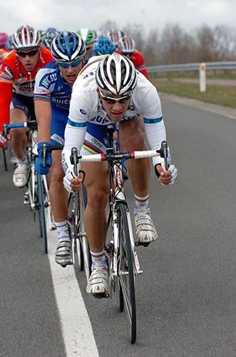 Tom Boonen (Quick.Step) working hard early on in the race