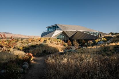 Shapeshifter house by OPA, a home within desert planting in an open, empty terrain, part of the book 'Desert Dreaming' by Jessica Ritz
