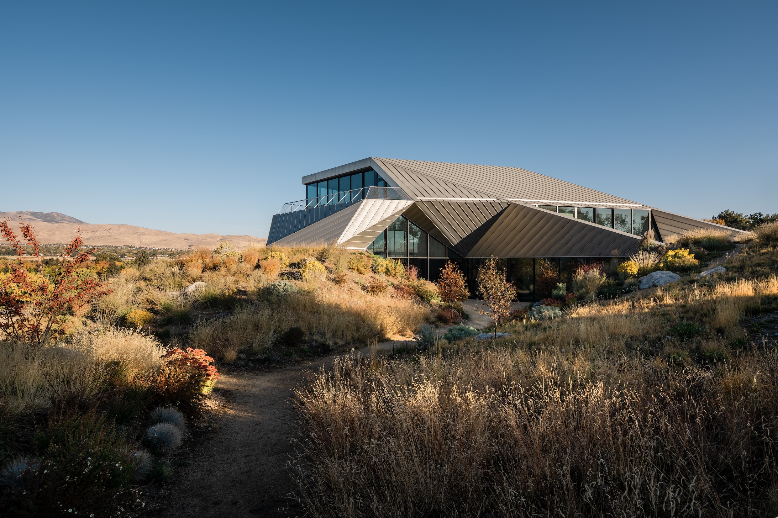 Shapeshifter house by OPA, a home within desert planting in an open, empty terrain, part of the book 'Desert Dreaming' by Jessica Ritz