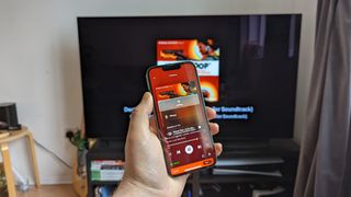 AirPlay used on an iPhone 13 Pro with LG C1 OLED TV