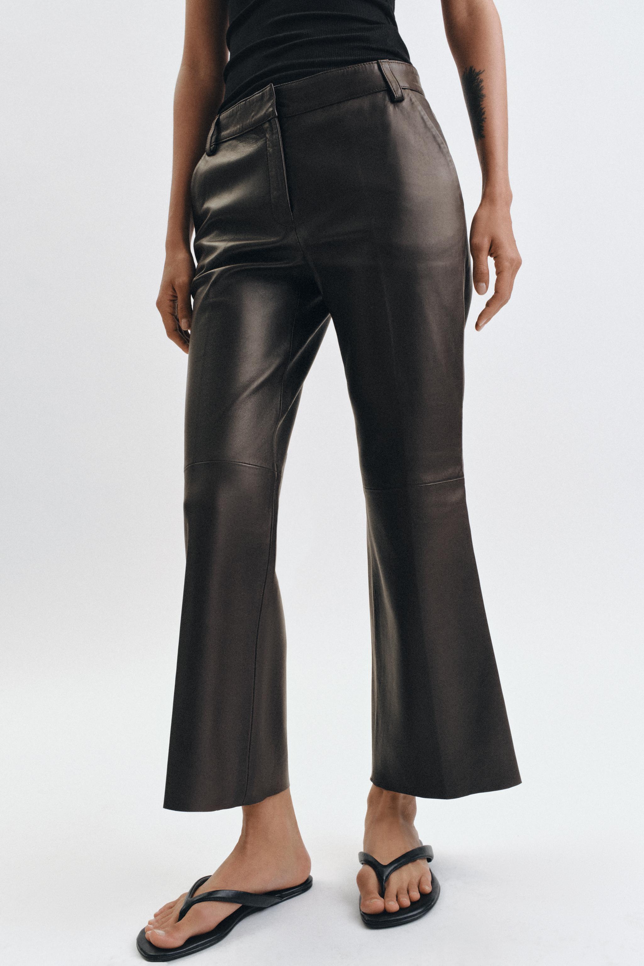 Zw Collection Limited Edition Flare Leather Pants