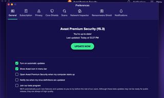 Avast Security Premium app screen shot