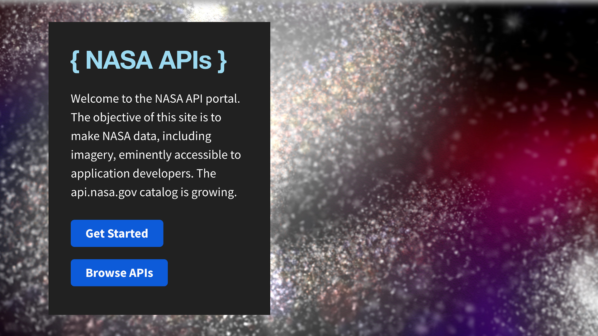 Best apis. NASA API. Пример запроса АПИ НАСА.