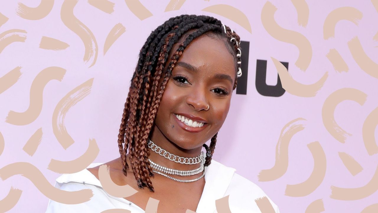 braided bob hairstyles main stylized image of kiki layne on red carpet