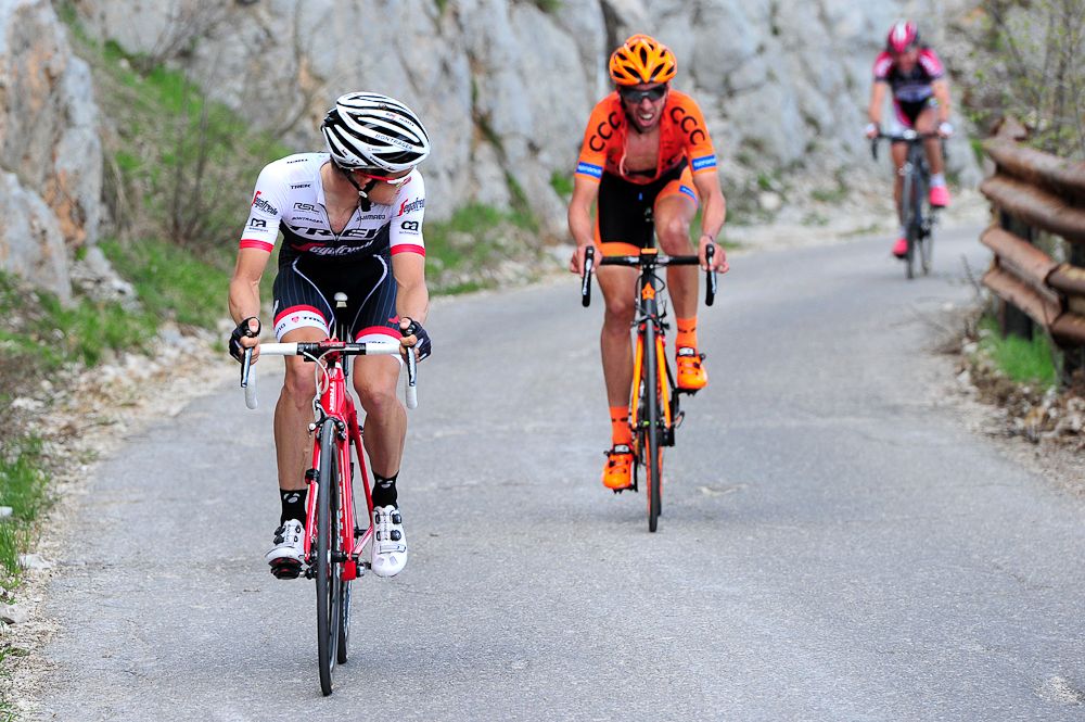 Riccardo Zoidl (Trek - Segafredo) on hhis way to winning stage 4 in Croatia
