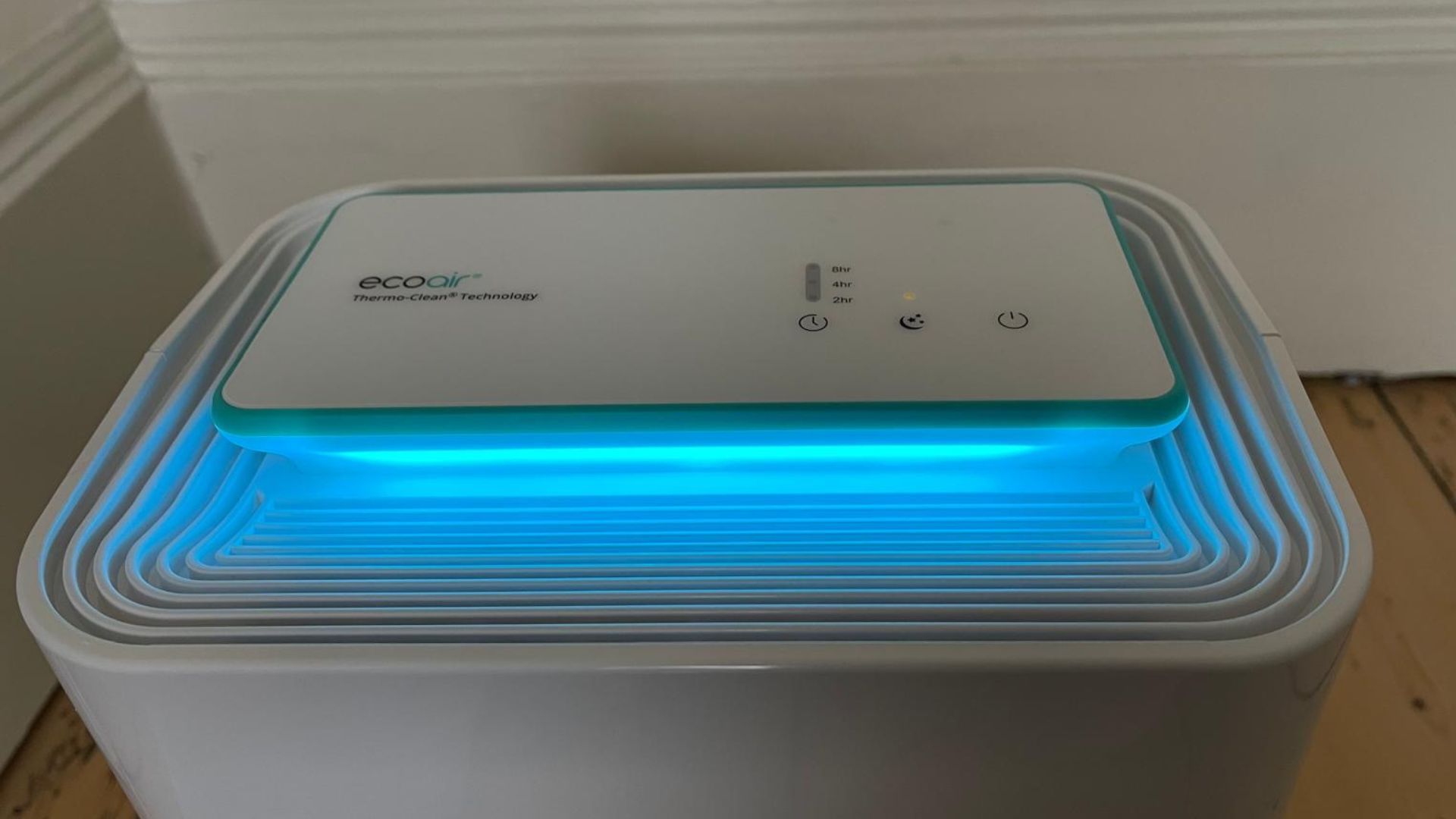 EcoAir Air Purifier being tested at home
