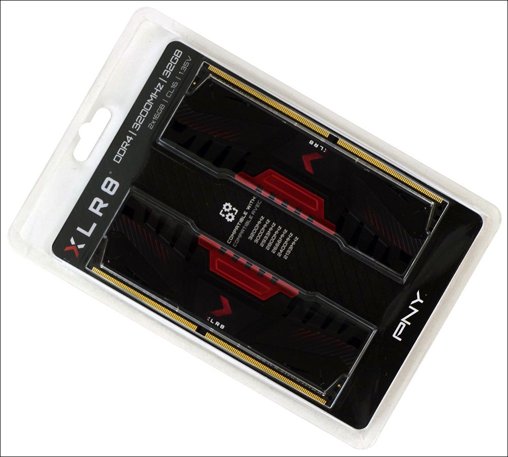 PNY XLR8 32GB (16GBx2) ホワイト XLR8 Gaming EPIC-X RGB™ 3200MHz Desktop Memory White Edition