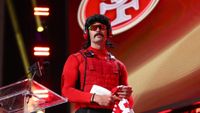 LAS VEGAS, NV - APRIL 29: Video game streamer Dr. DisRespect presents on stage during round three of the 2022 NFL Draft on April 28, 2022 in Las Vegas, Nevada. (Photo by Kevin Sabitus/Getty Images)