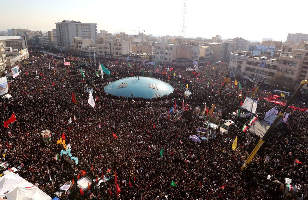 Mourners gather in Iran