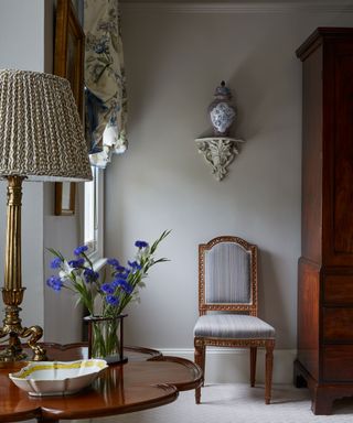 classic bedroom with antique furniture