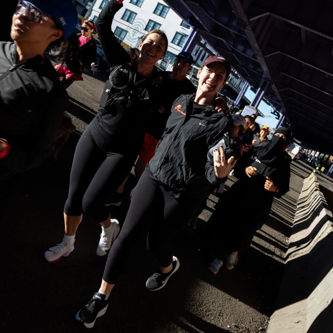 Halie LeSavage running to train for the 2025 New York City Marathon