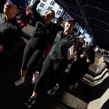 Halie LeSavage running to train for the 2025 New York City Marathon