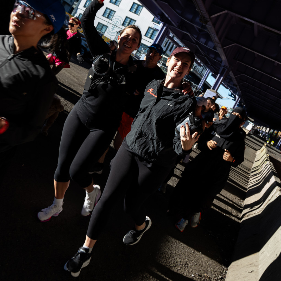 Halie LeSavage running to train for the 2025 New York City Marathon