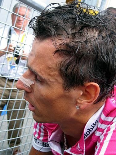Andreas Kloden (T-Mobile) post-stage