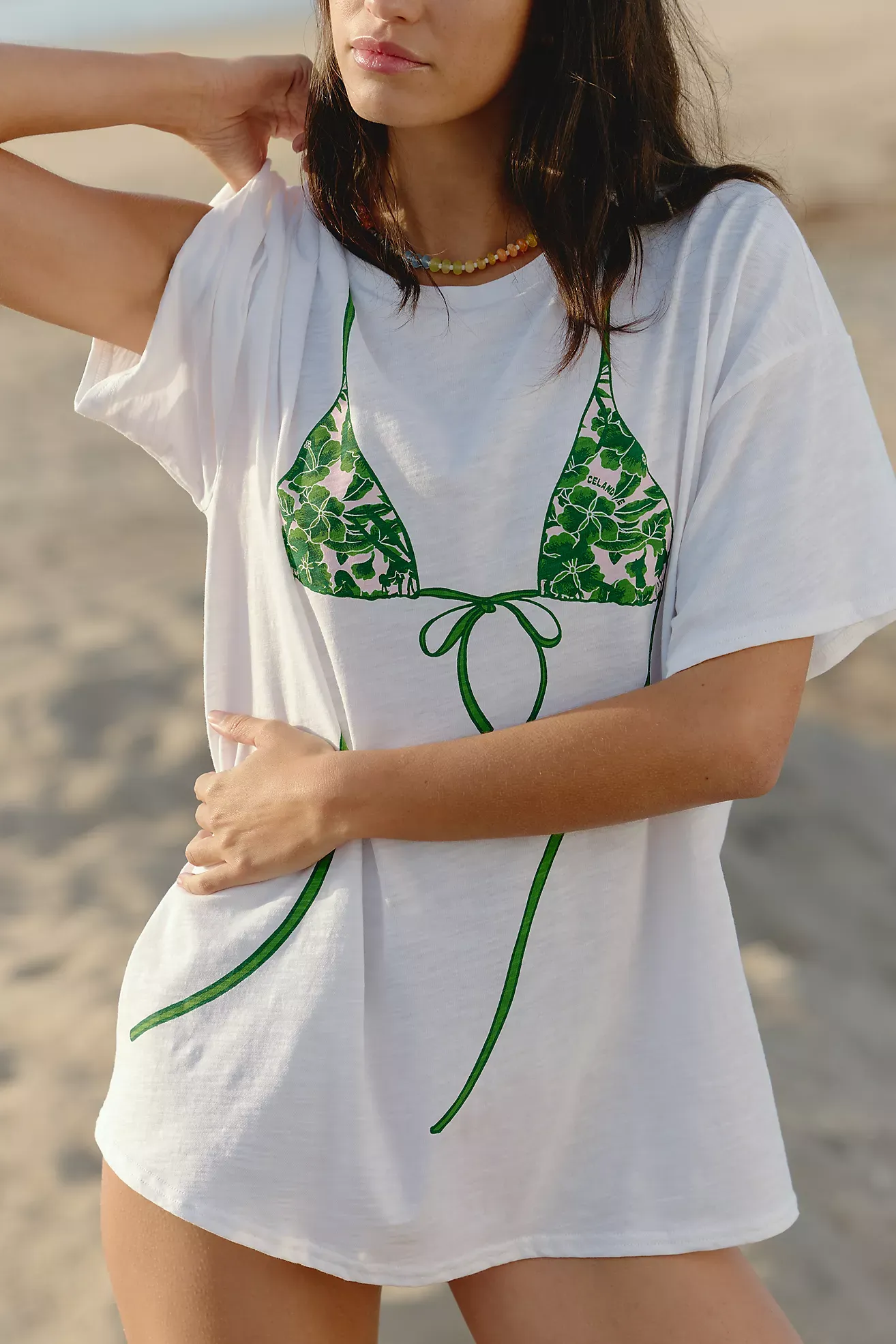 Celandine, Boxy Crew-Neck T-Shirt