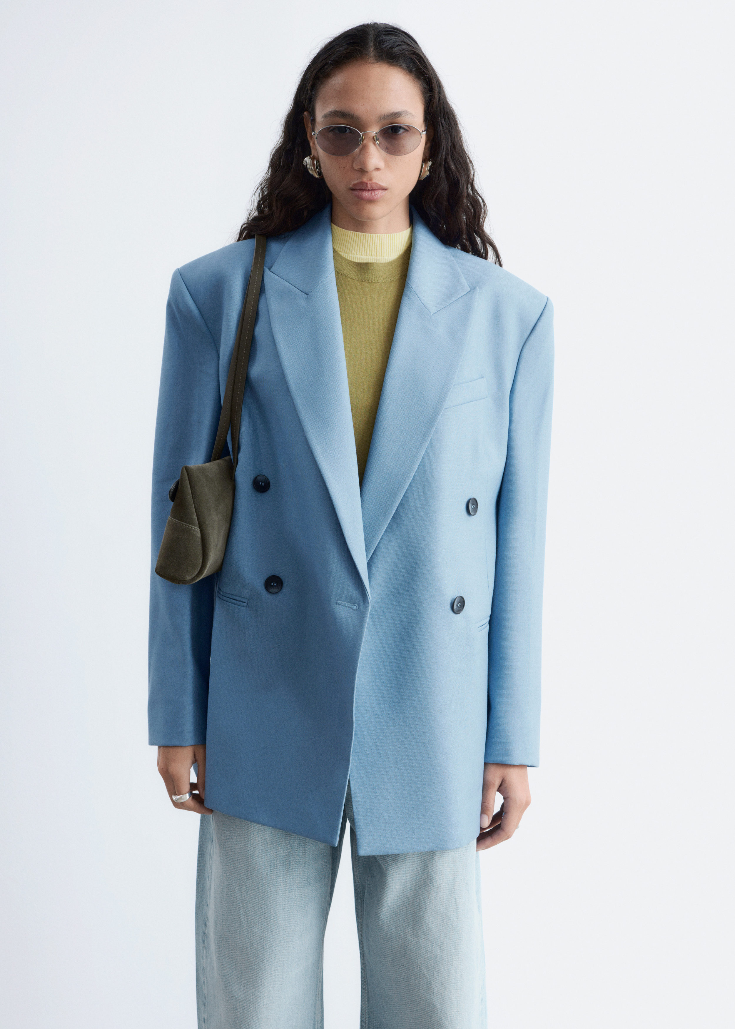 Double-Breasted Wool Blazer