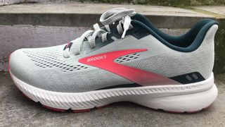 Detail shot of the Brooks Launch 8 running shoes