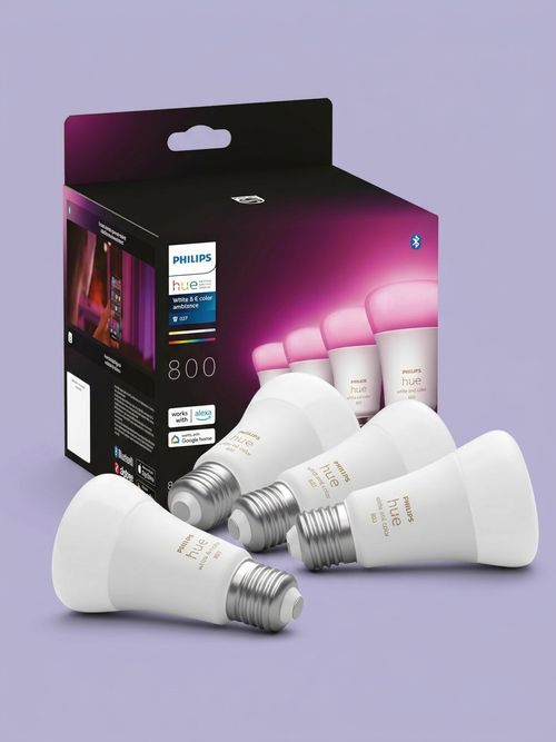 White and Colour Ambiance Bulbs, 4 Pack