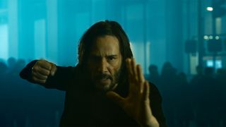 Keanu Reeves' Neo prepares to fight in The Matrix Resurrections