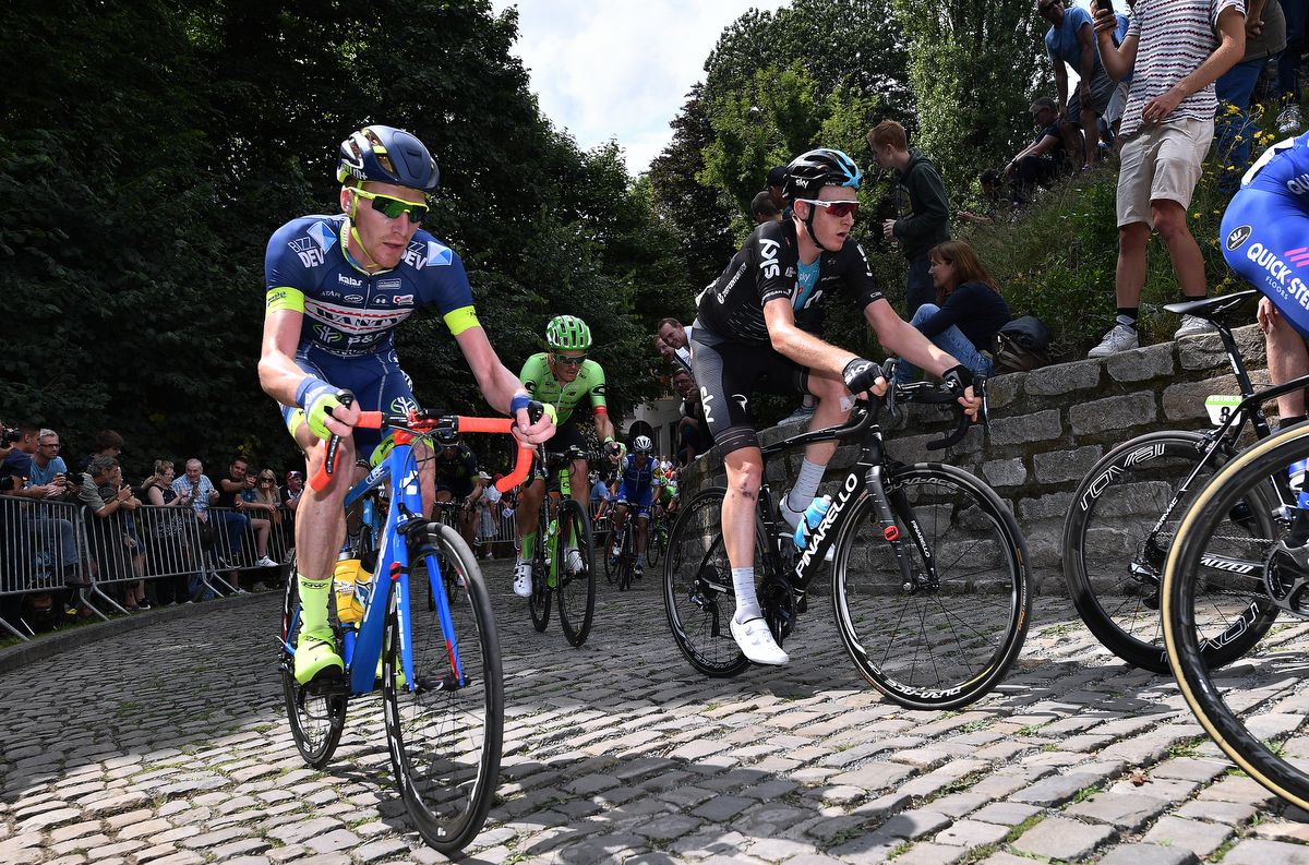 Frederik Backaert (Wanty-Groupe Gobert) on the Muur