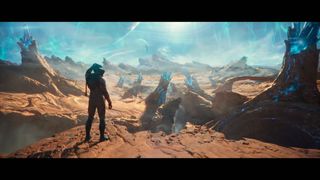 Upcoming Xbox Series X games: a player looking at an alien landscape in The Outer Worlds 2.