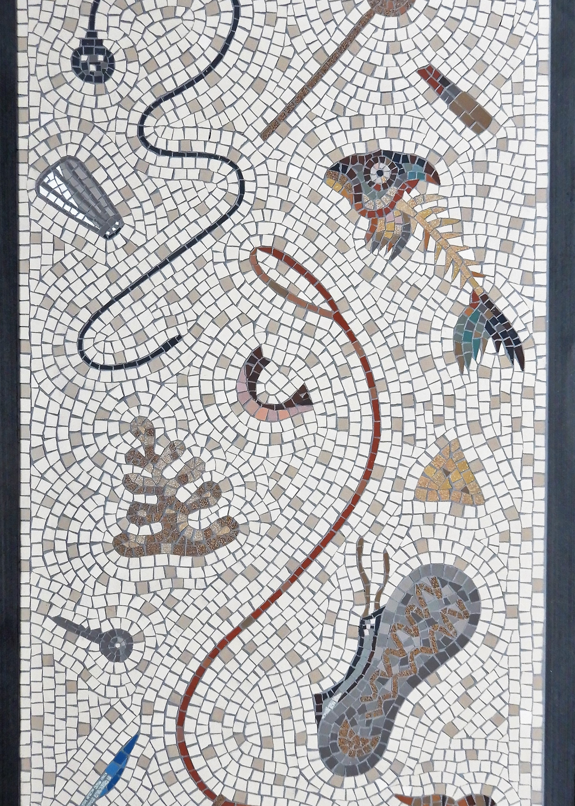 an unswept floor tiling piece by Helen Miles