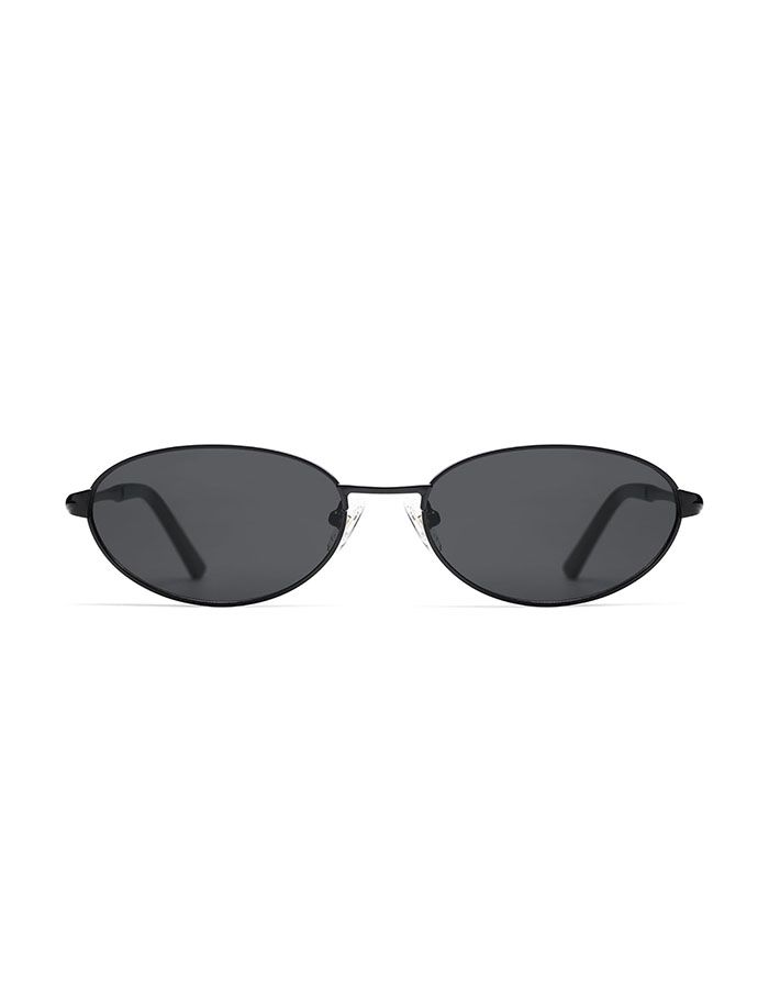 Appassal Retro Oval Sunglasses for Women Mens With Spring Hinge Sunnies Ap3696, Black/grey