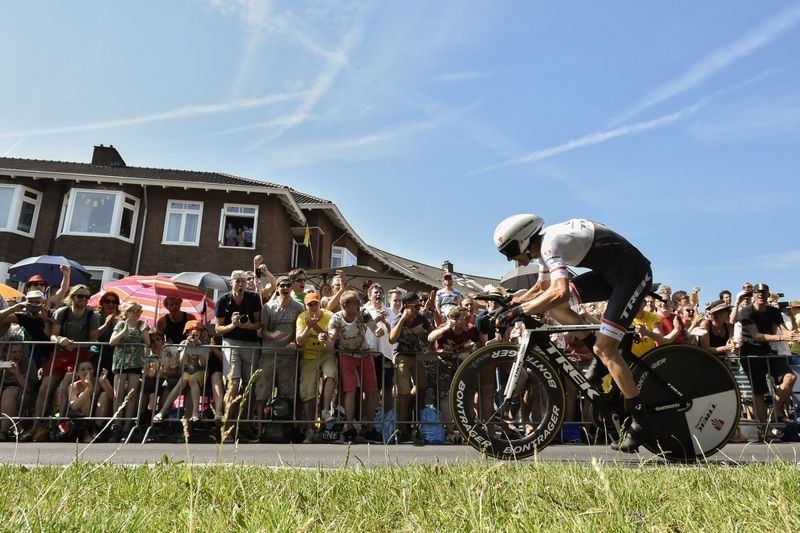 Bauke Mollema (Trek) on the course
