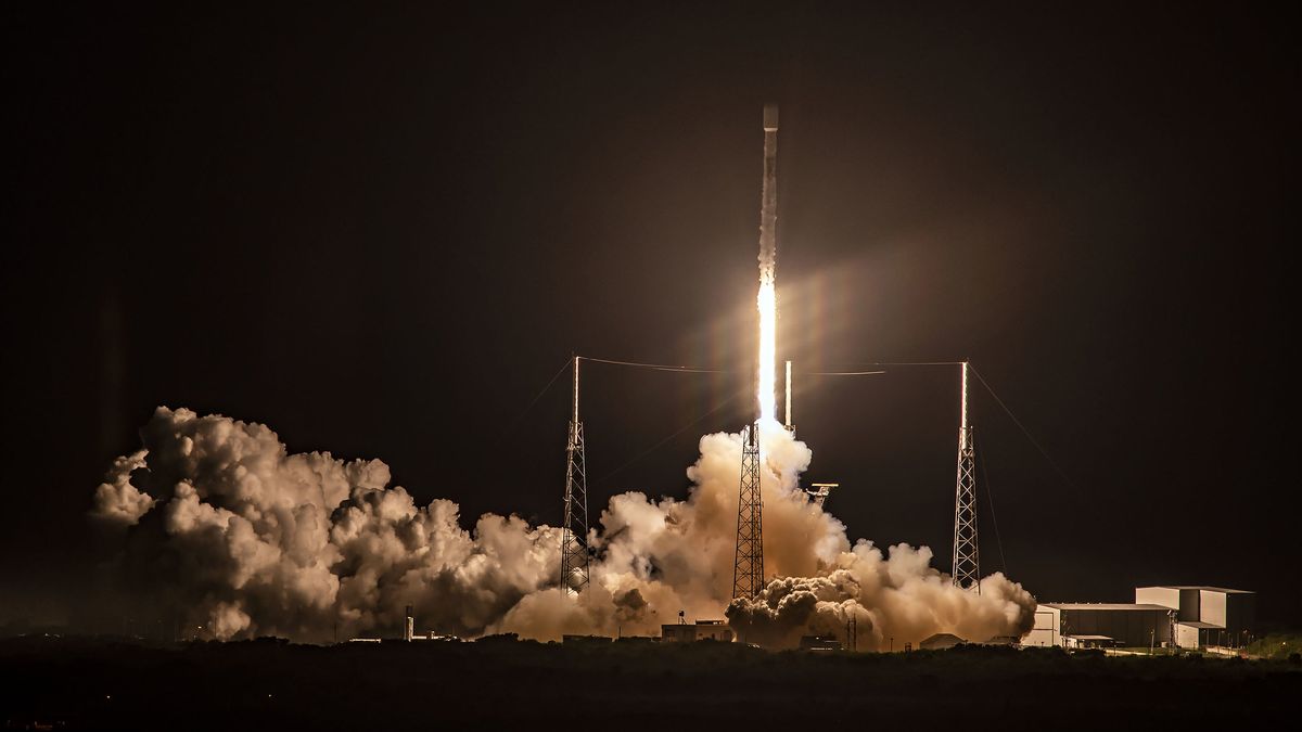 SpaceX launched the Starlink 7 mission on June 3, 2020. It was the seventh launch of 60 operational Starlink satellites and the eighth Starlink megaconstellation launch overall. The reused Falcon 9 rocket booster lifted off for a fifth time with this mission and nailed another upright landing at sea after delivering the Starlink satellites to orbit.