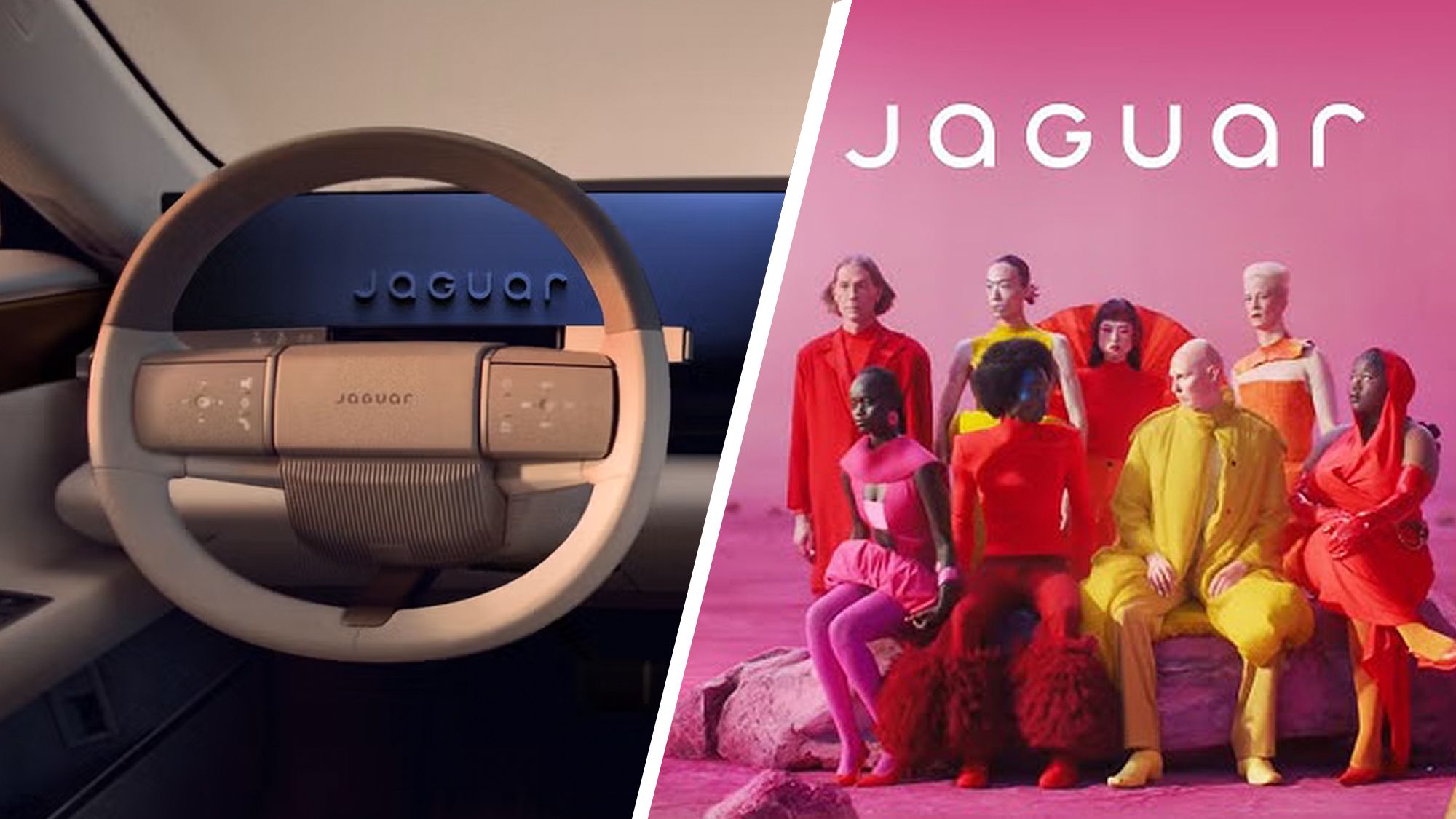 Jaguar doubles down on its controversial rebrand with a (literally) divisive interior design 