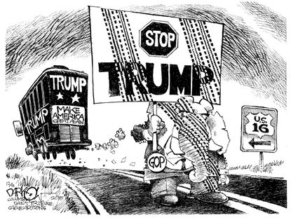 Political cartoon U.S. GOP Donald Trump 2016