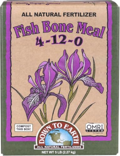 Down to Earth All Natural Fertilizers Organic Fish Bone Meal - 4-12-0, 5 Lb