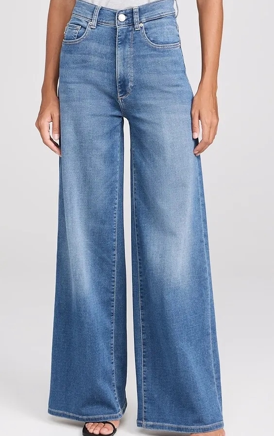 Dl1961, Softwear Hepburn Wide Leg High Rise Jeans