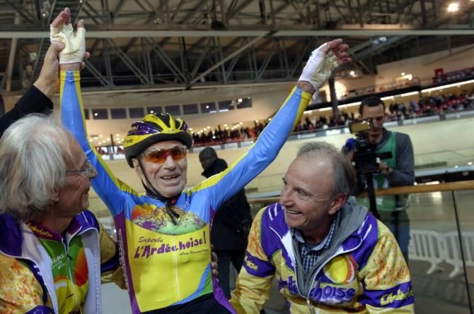 102-year-old Robert Marchand bested his own hour record