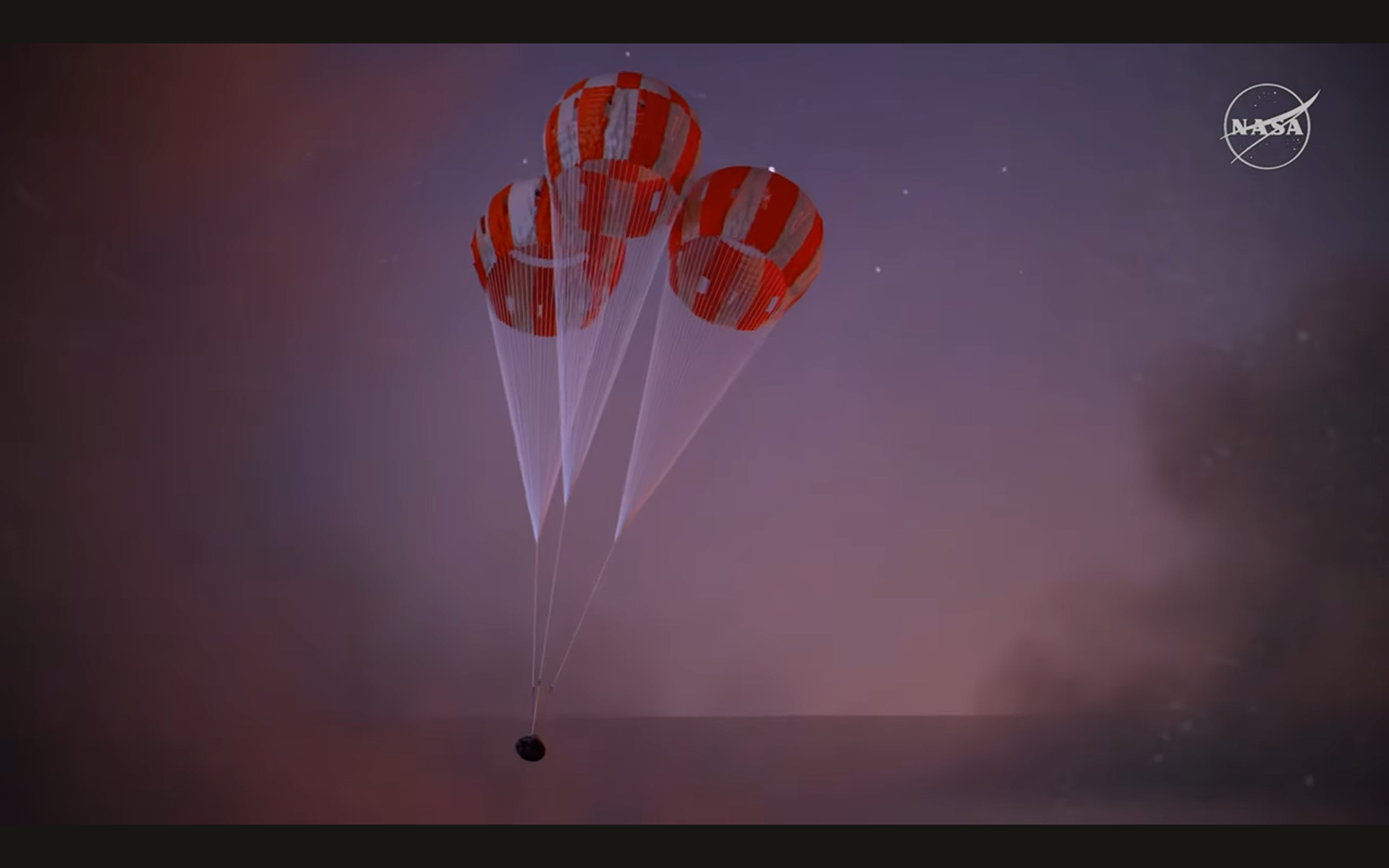 artemis 2 deploys parachutes art