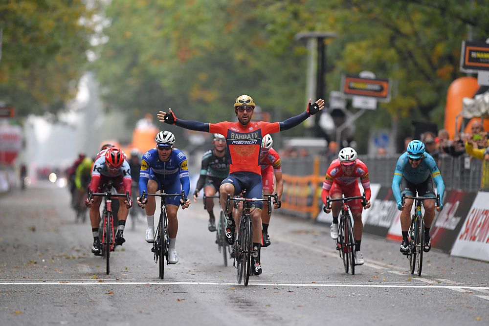 Sonny Colbrelli (Bahrain-Merida) wins Gran Piemonte 2018