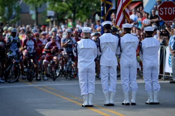 A local Navy colour guard got the activities started.