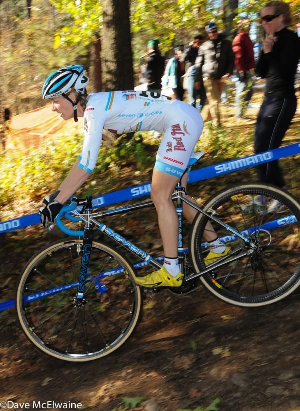 Mo Bruno-Roy (Bob&rsquo;s Red Mill-Seven) was having a better ride today