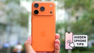 iPhone 17 Pro back with hidden iphone tips logo