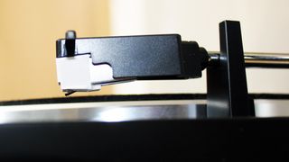 a closeup of an audio technica cartridge