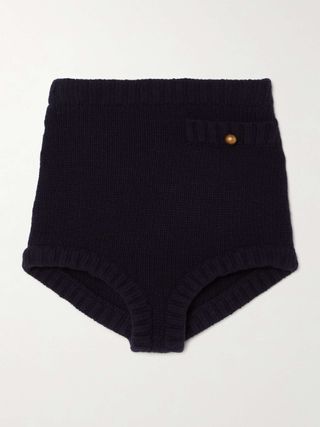 Knitted Wool and Cashmere-Blend Shorts