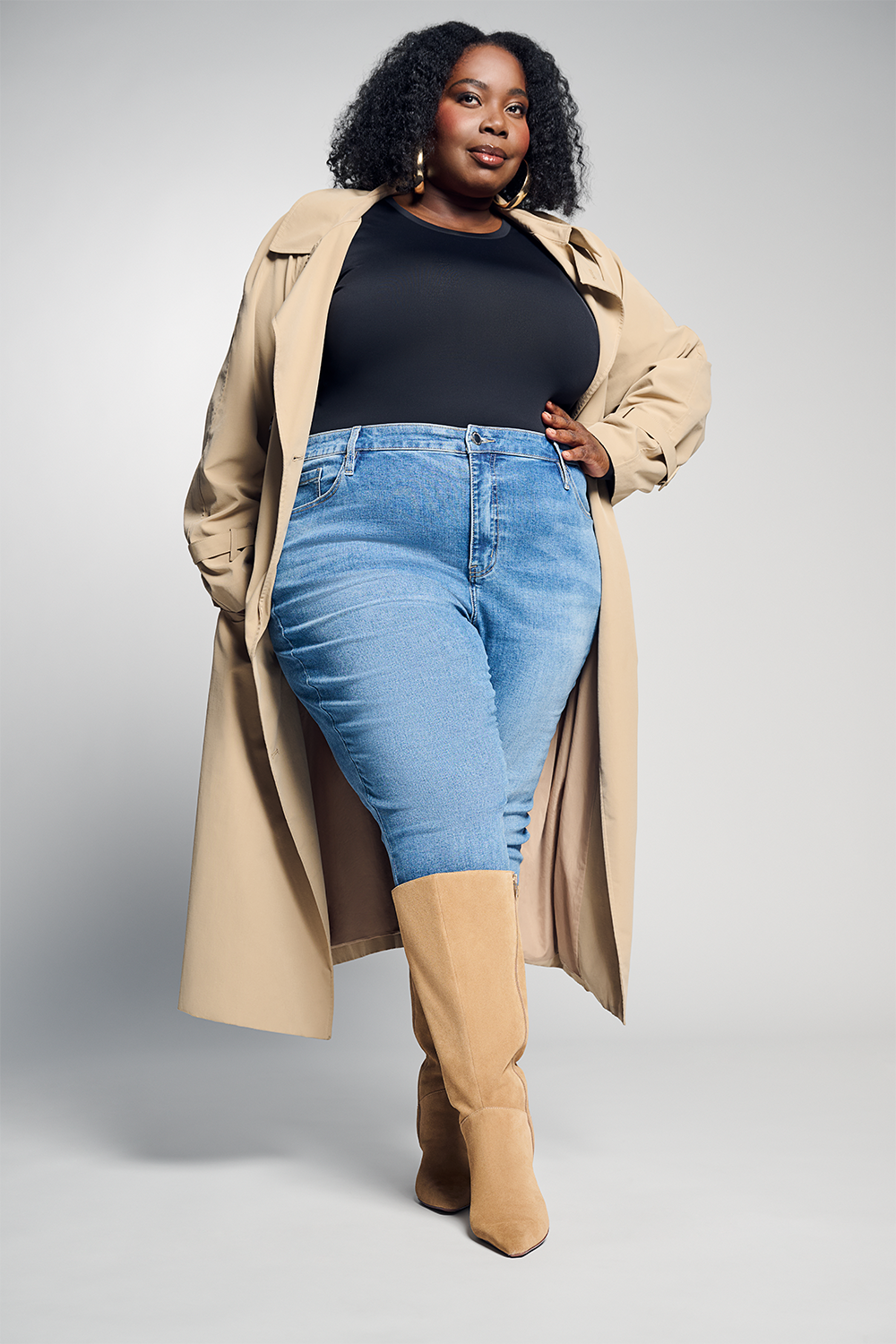 a photo of wide-calf boots from Lauren Chan's partnership with Naturalizer
