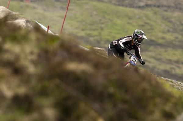 Sabrina Jonnier (Team Maxxis-Rocky Mountain) won the women's downhill in Fort William