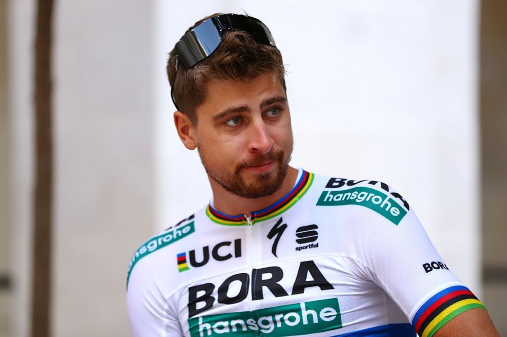 Peter Sagan (Bora-Hansgrohe) at the Vuelta a Espa&ntilde;a team presentation